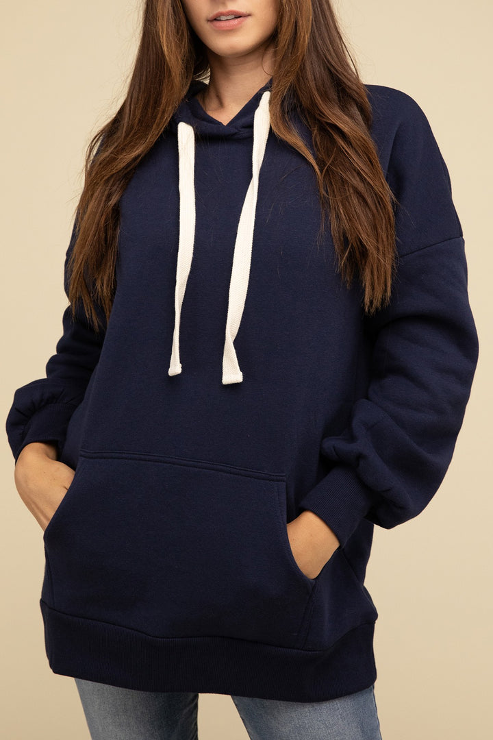 Zenana - Oversized Hoodie Longline Sweatshirt - Inspired Eye Boutique