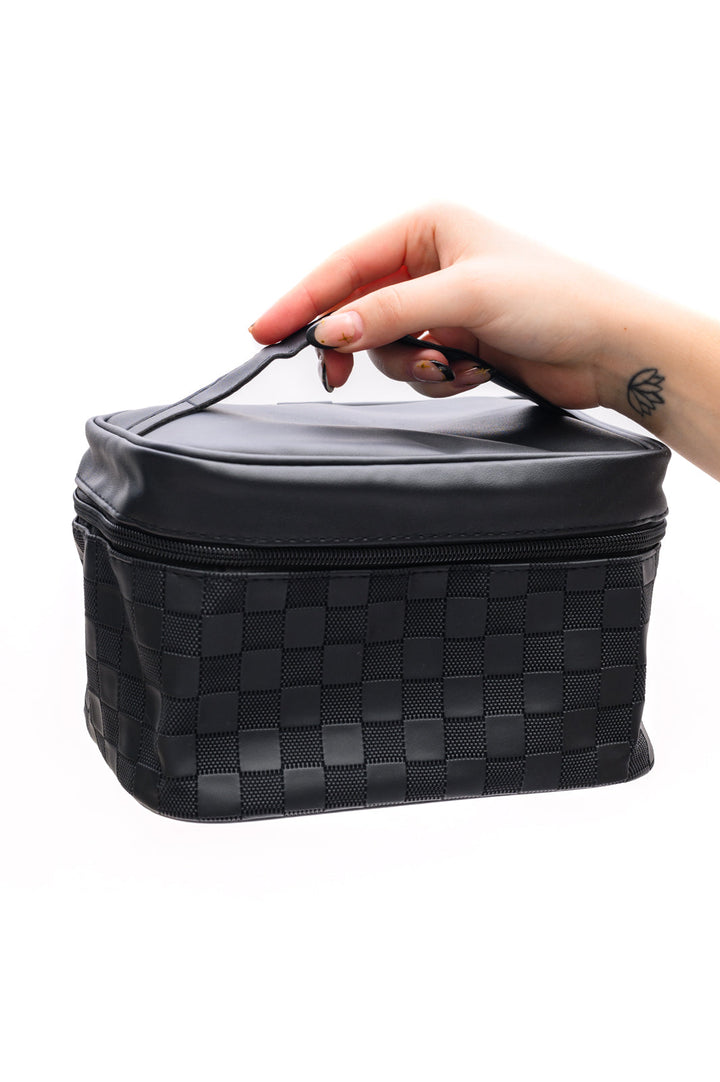 4 Piece Travel Cosmetic Bag Set - Black - Inspired Eye Boutique