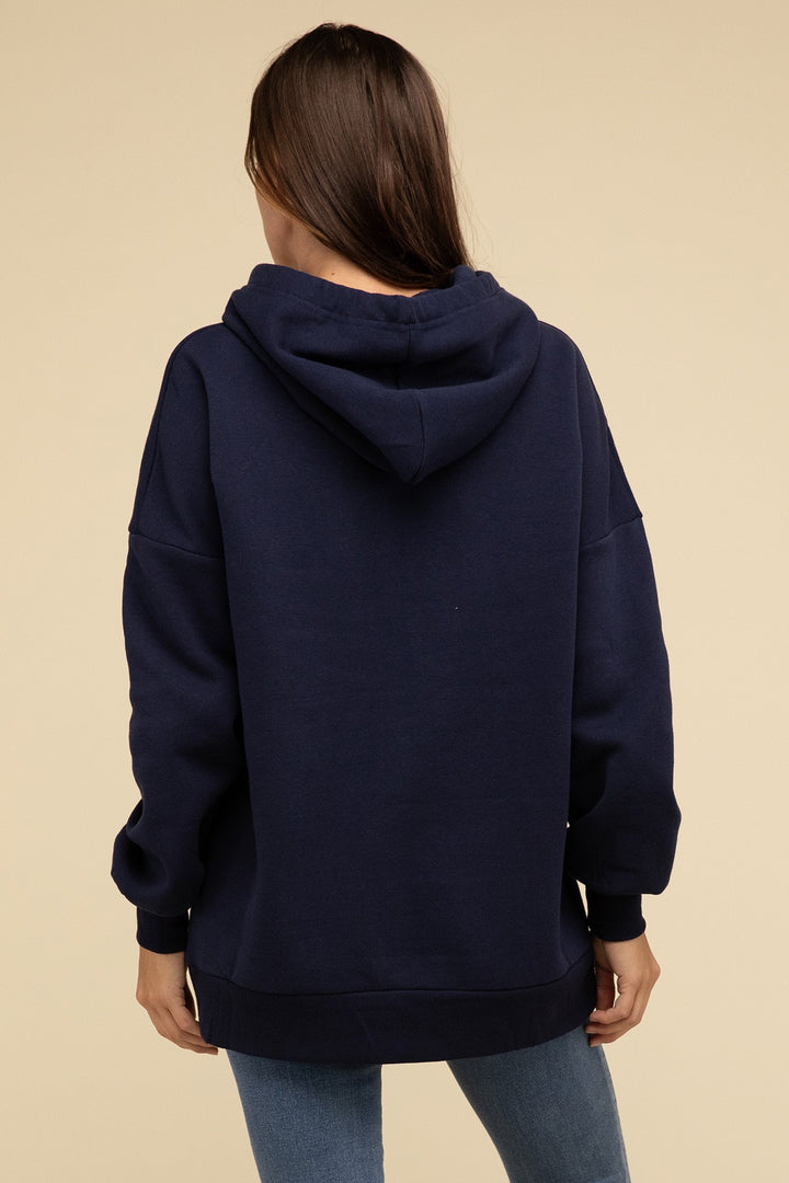 Zenana - Oversized Hoodie Longline Sweatshirt - Inspired Eye Boutique