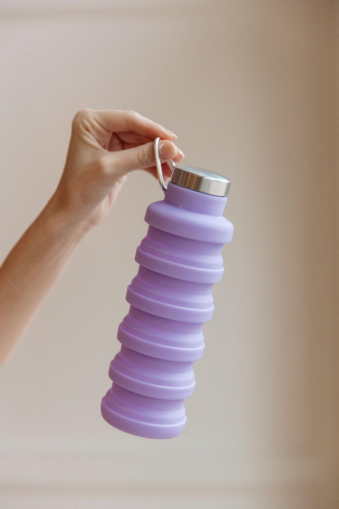 Collapsible Silicone Water Bottle - Purple - Inspired Eye Boutique