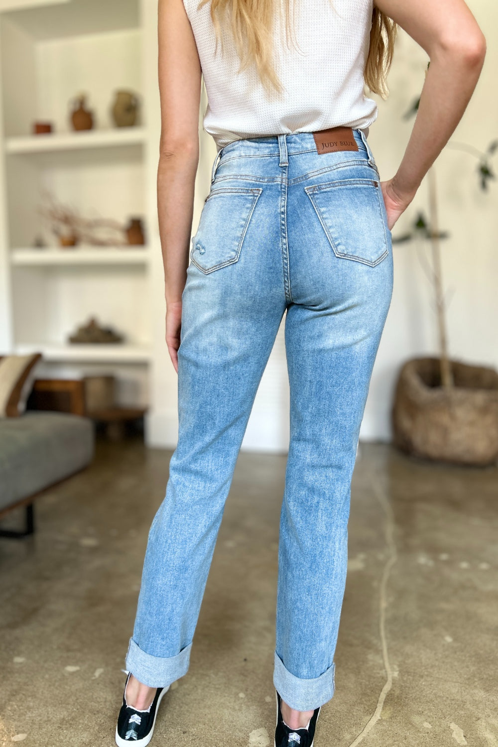 Judy Blue - Patch Pocket Boyfriend Jeans