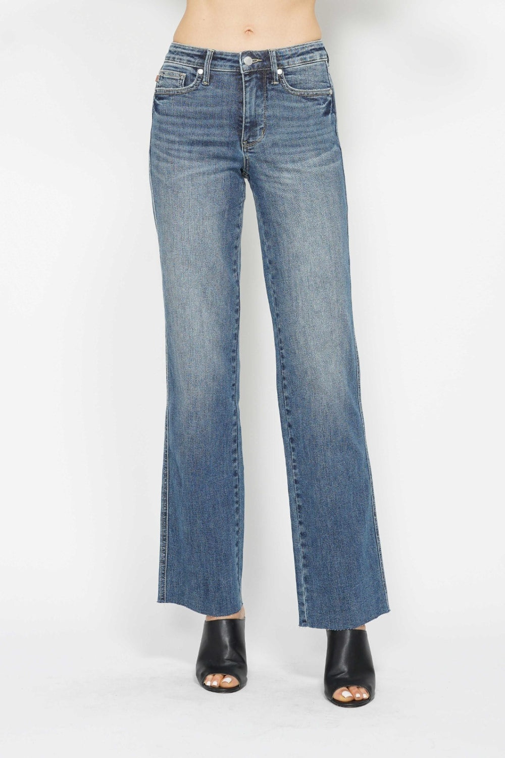 Judy Blue - Tummy Control Straight Leg Jeans - Inspired Eye Boutique