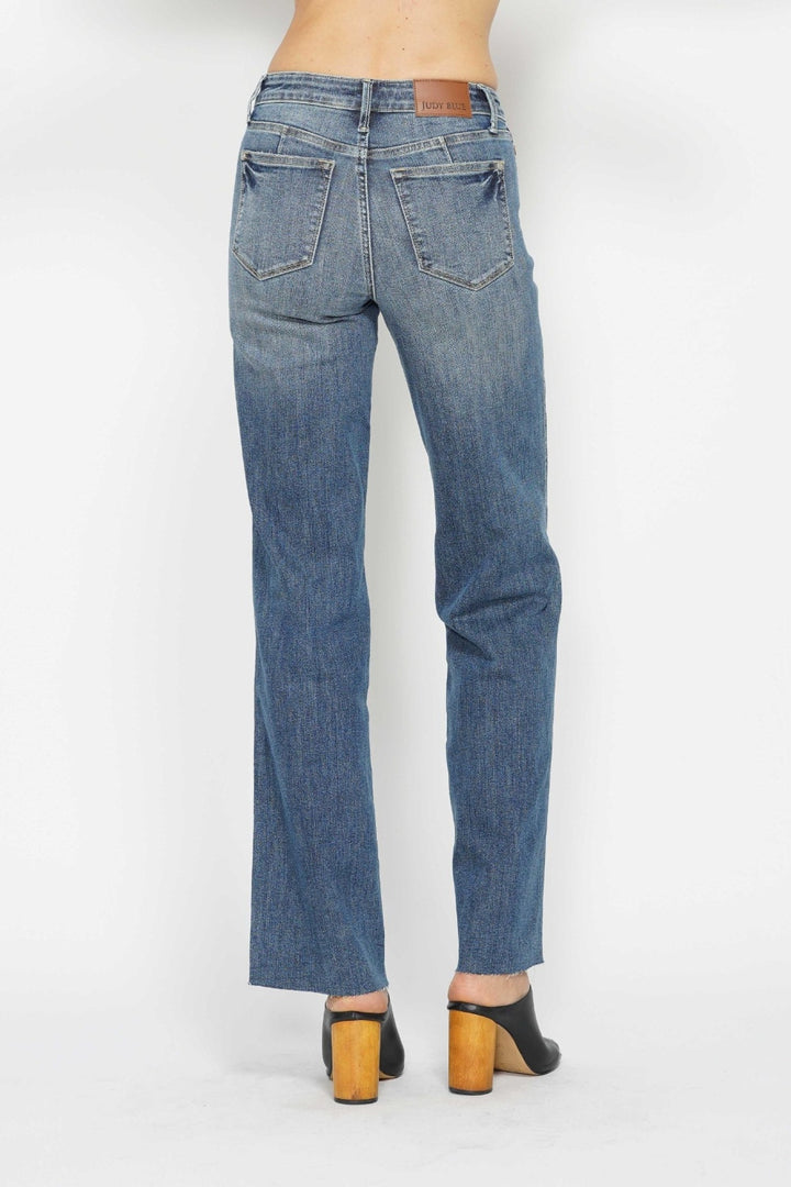 Judy Blue - Tummy Control Straight Leg Jeans - Inspired Eye Boutique