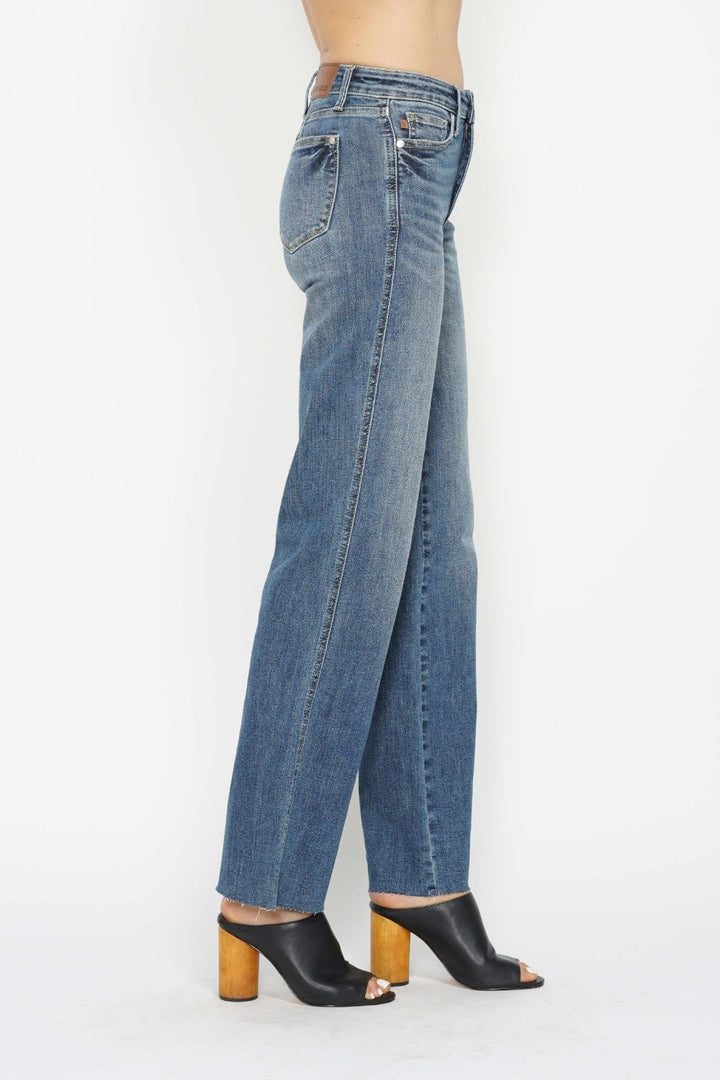 Judy Blue - Tummy Control Straight Leg Jeans - Inspired Eye Boutique