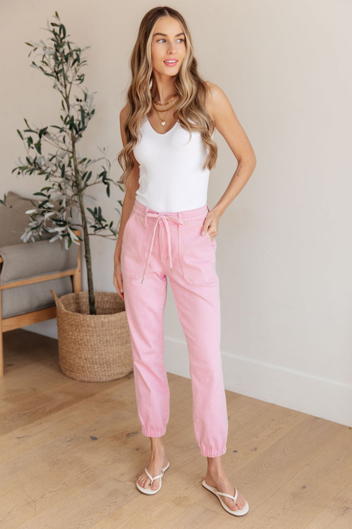 Judy Blue - Regina Pink Joggers