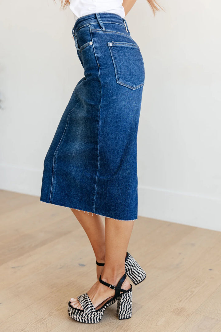 Judy Blue - Marcy Denim Midi Skirt