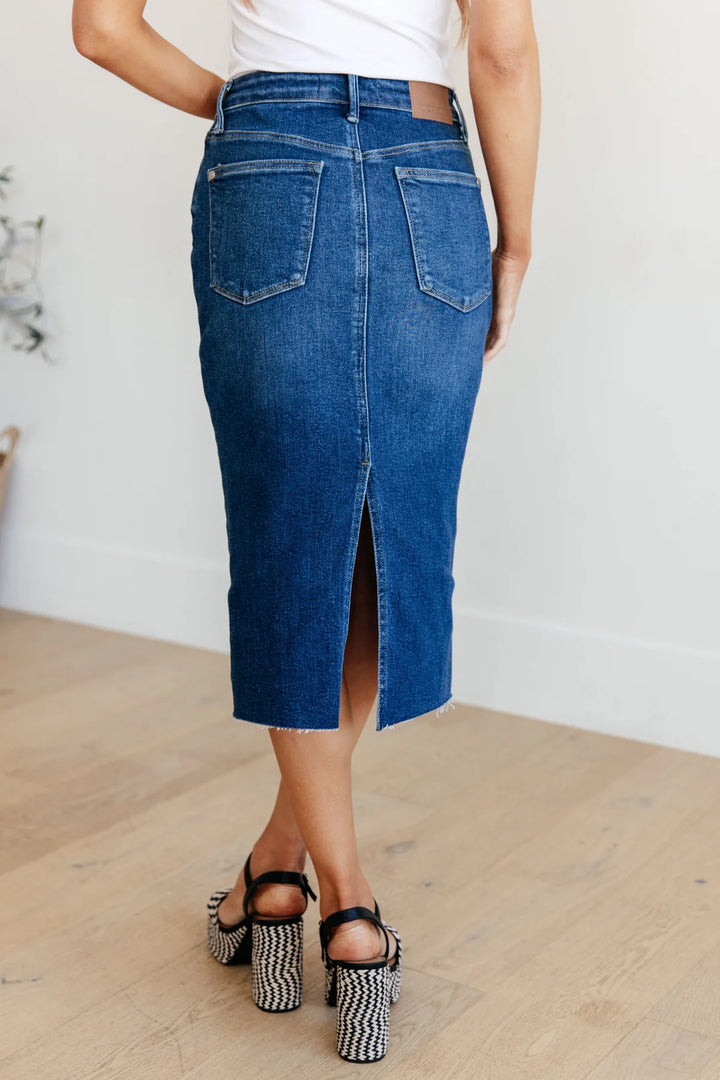 Judy Blue - Marcy Denim Midi Skirt