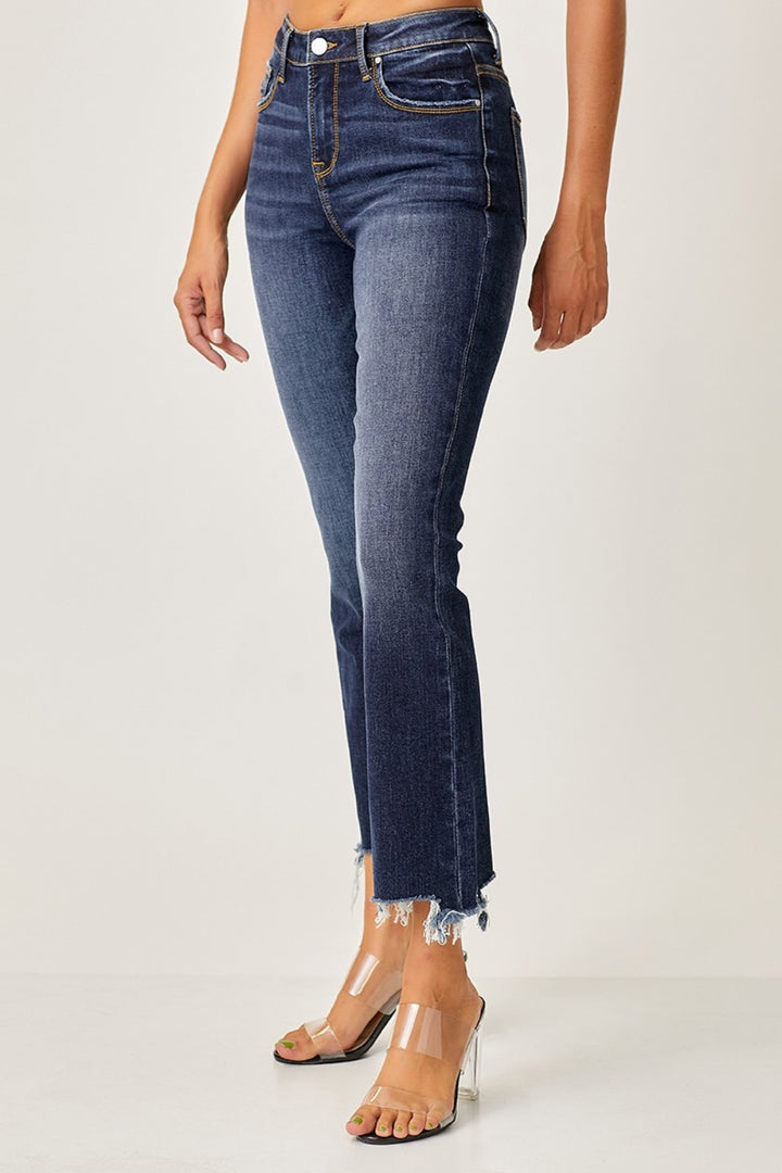 RISEN - Dark Wash Straight Leg Jeans