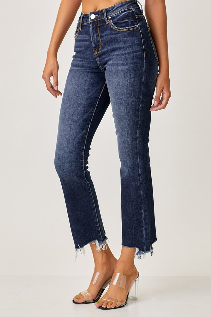 RISEN - Dark Wash Straight Leg Jeans