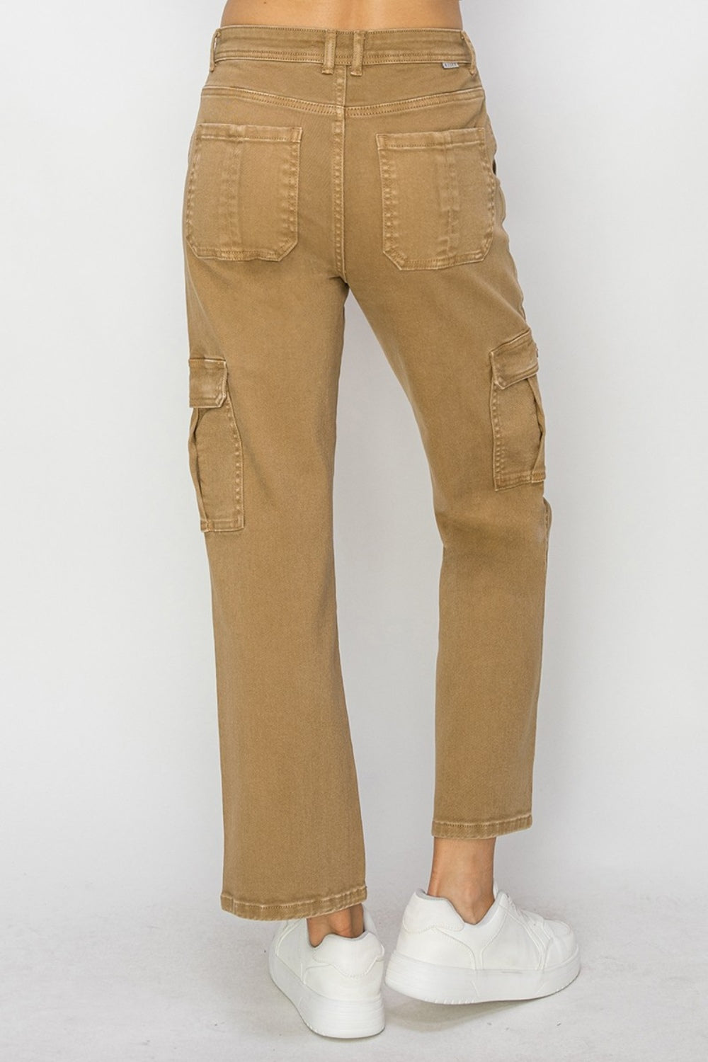 RISEN - High Rise Cargo Jeans - Mocha