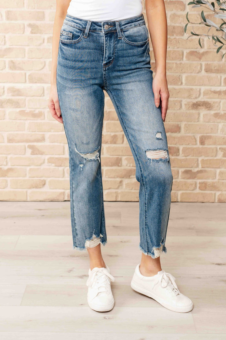 Judy Blue - Sammy Straight Leg Cropped Jeans