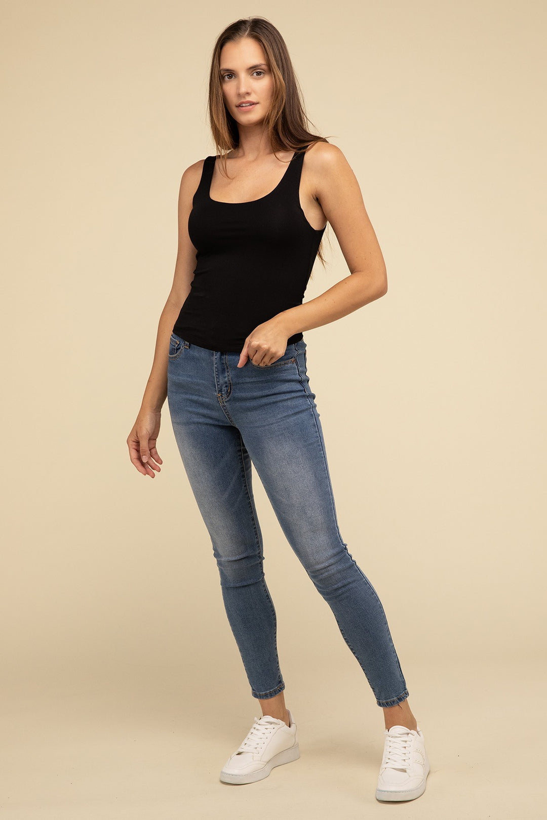 Zenana Double Layer Tank Top - Inspired Eye Boutique