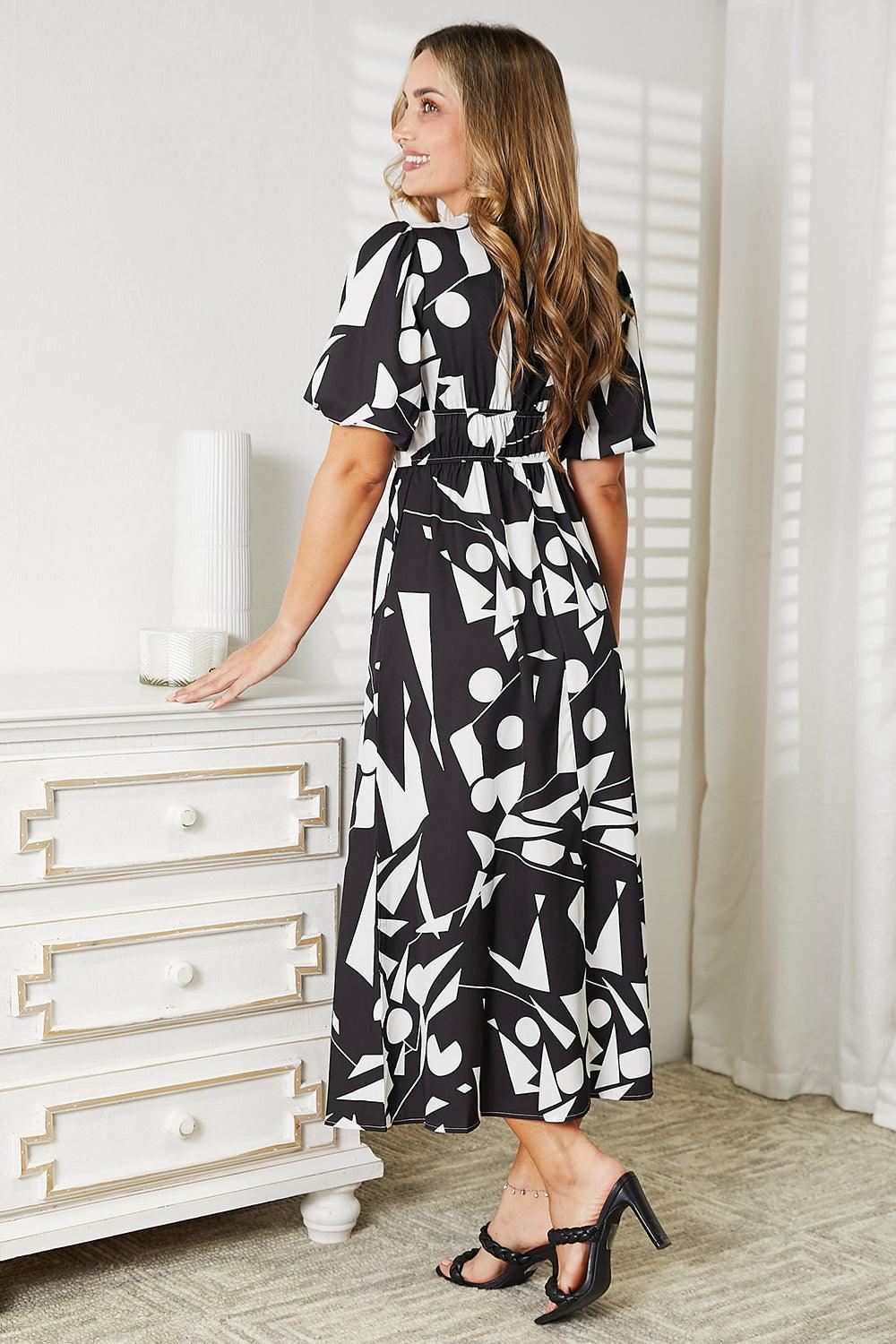 Abstract Midi Dress - Inspired Eye Boutique