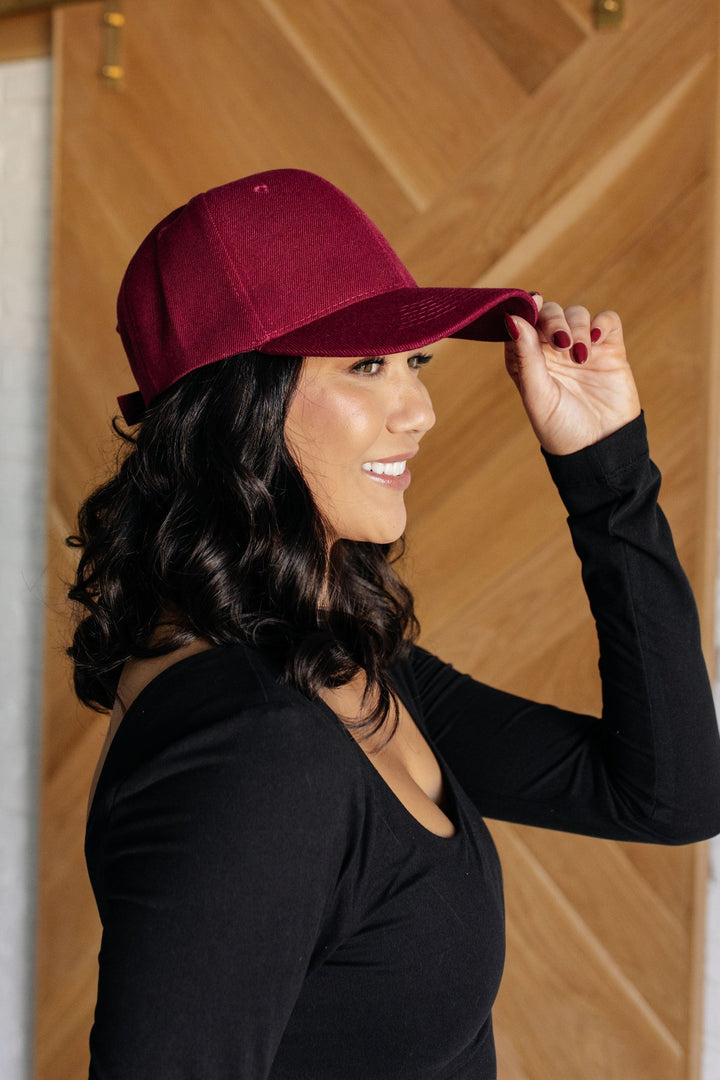 Basic Baseball Cap - Wine - Inspired Eye Boutique