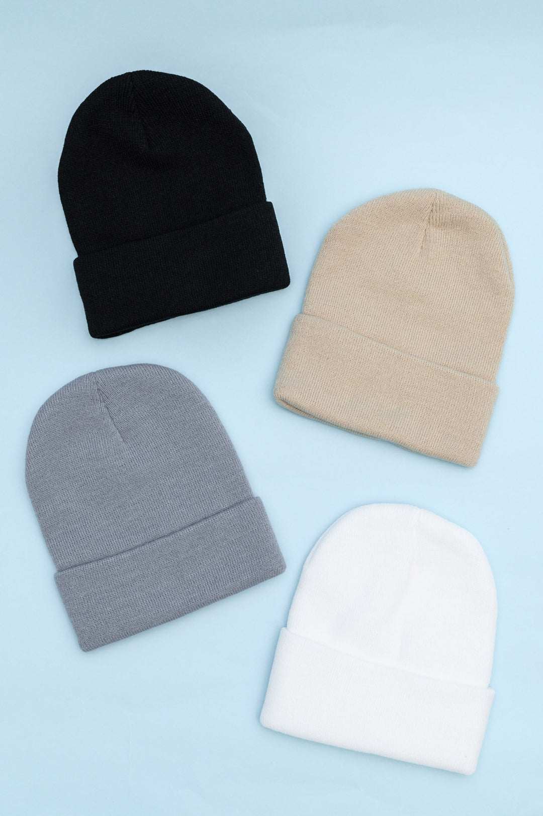 Basic Beanie Set of 4 - Neutral Colors - Inspired Eye Boutique