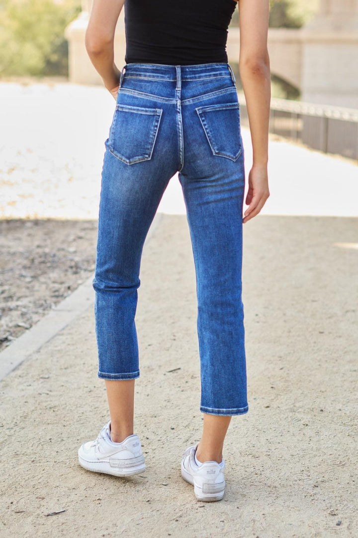 BAYEAS Straight Leg Cropped Jeans - Inspired Eye Boutique
