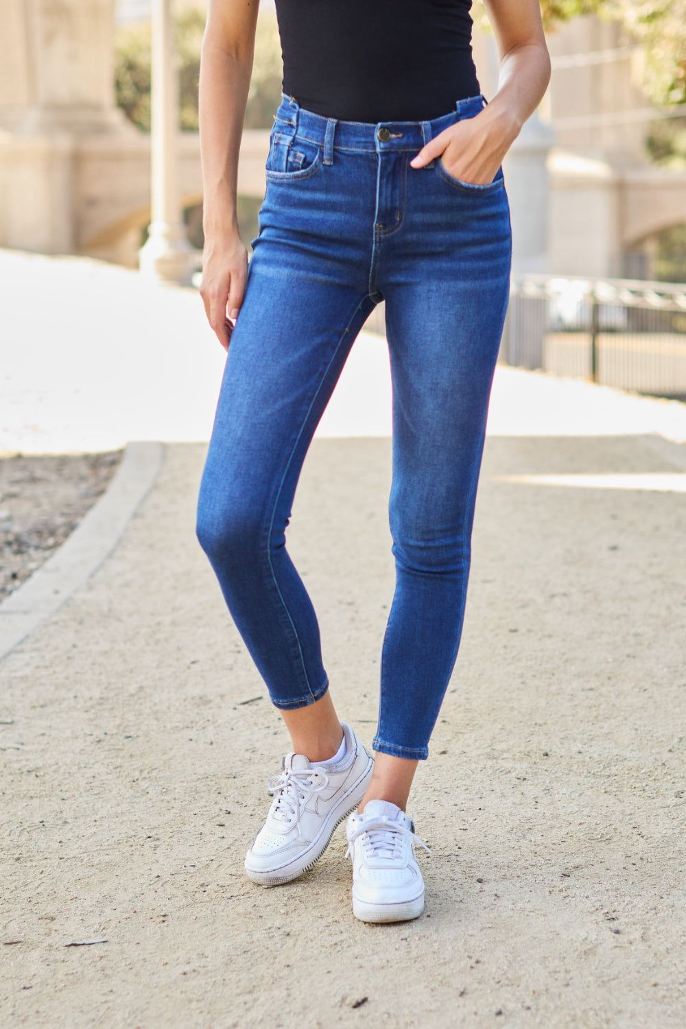BAYEAS Skinny Cropped Jeans - Inspired Eye Boutique
