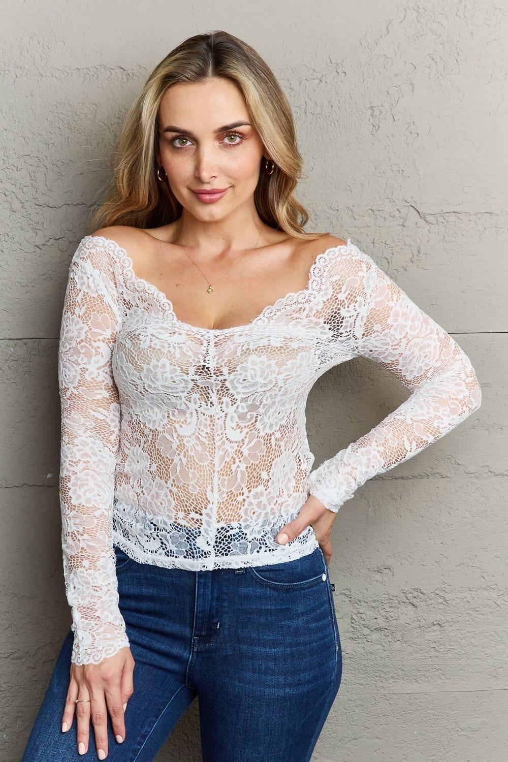 Be Kind Lace Top - Ivory - Inspired Eye Boutique