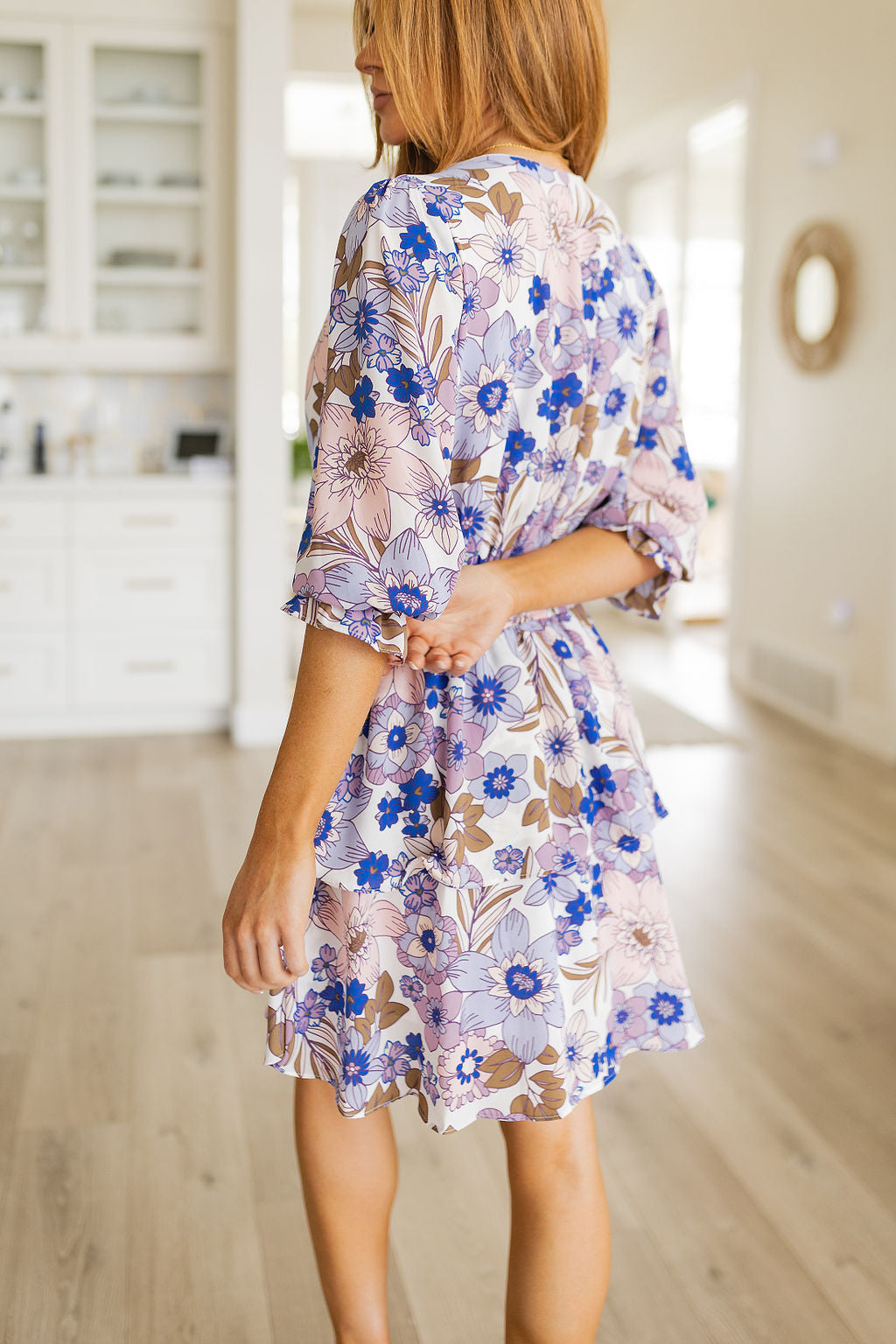 Blue Floral Mini Dress - Inspired Eye Boutique