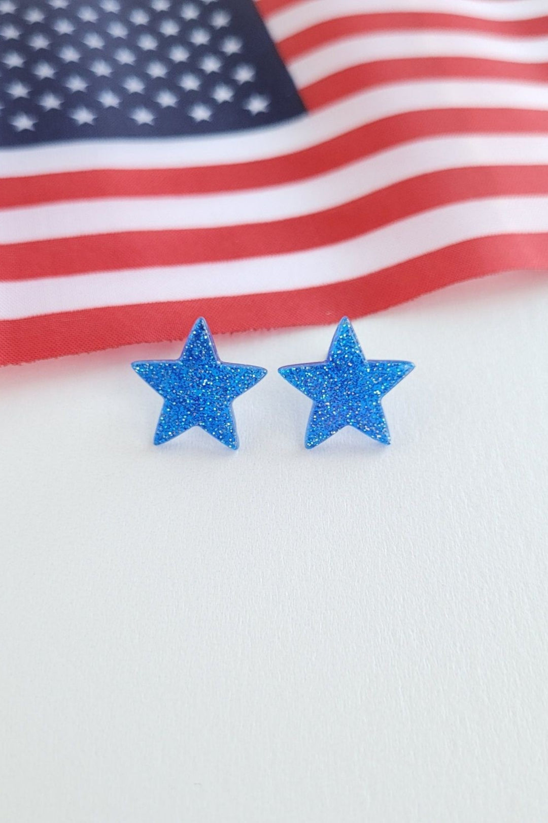 Blue Star Studs - 4th of July Earrings - Inspired Eye Boutique