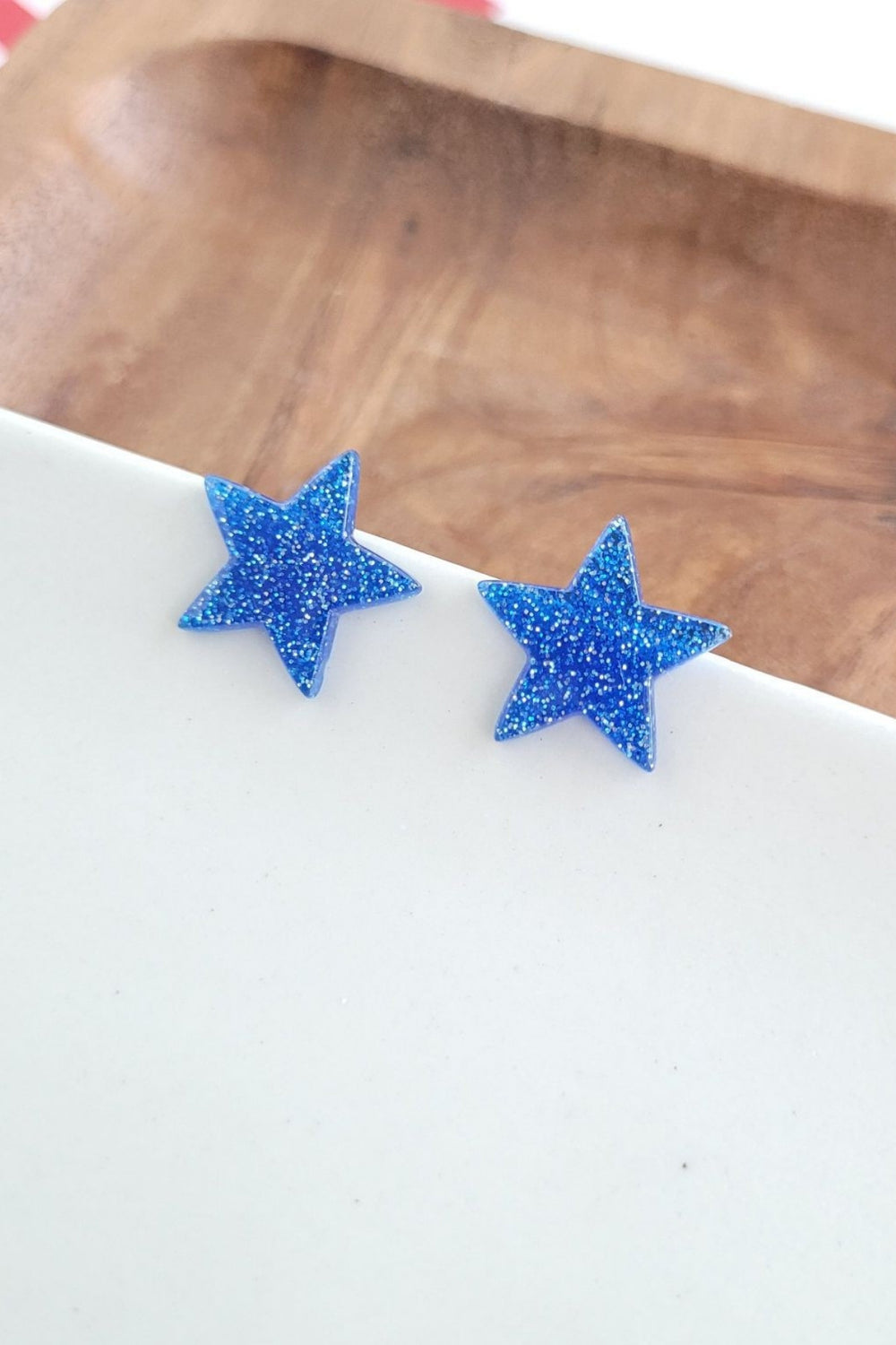 Blue Star Studs - 4th of July Earrings - Inspired Eye Boutique
