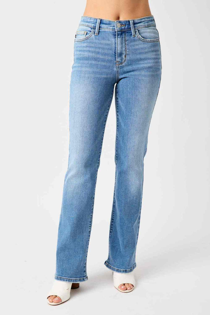 Judy Blue - Mid Rise Bootcut Jeans - Inspired Eye Boutique