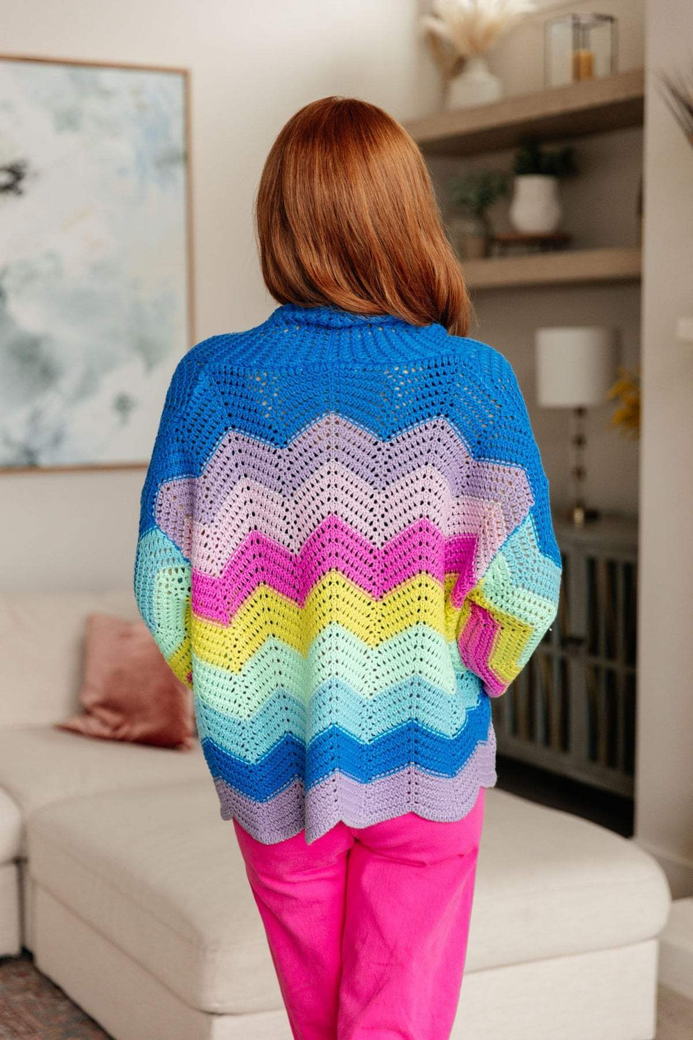 Chevron Stripe Sweater - Vibrant - Colorful - Inspired Eye Boutique