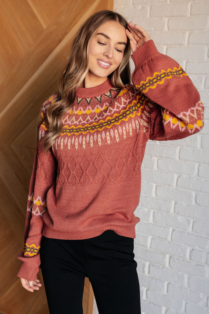 Cozy Chalet Fair Isle Sweater - Inspired Eye Boutique