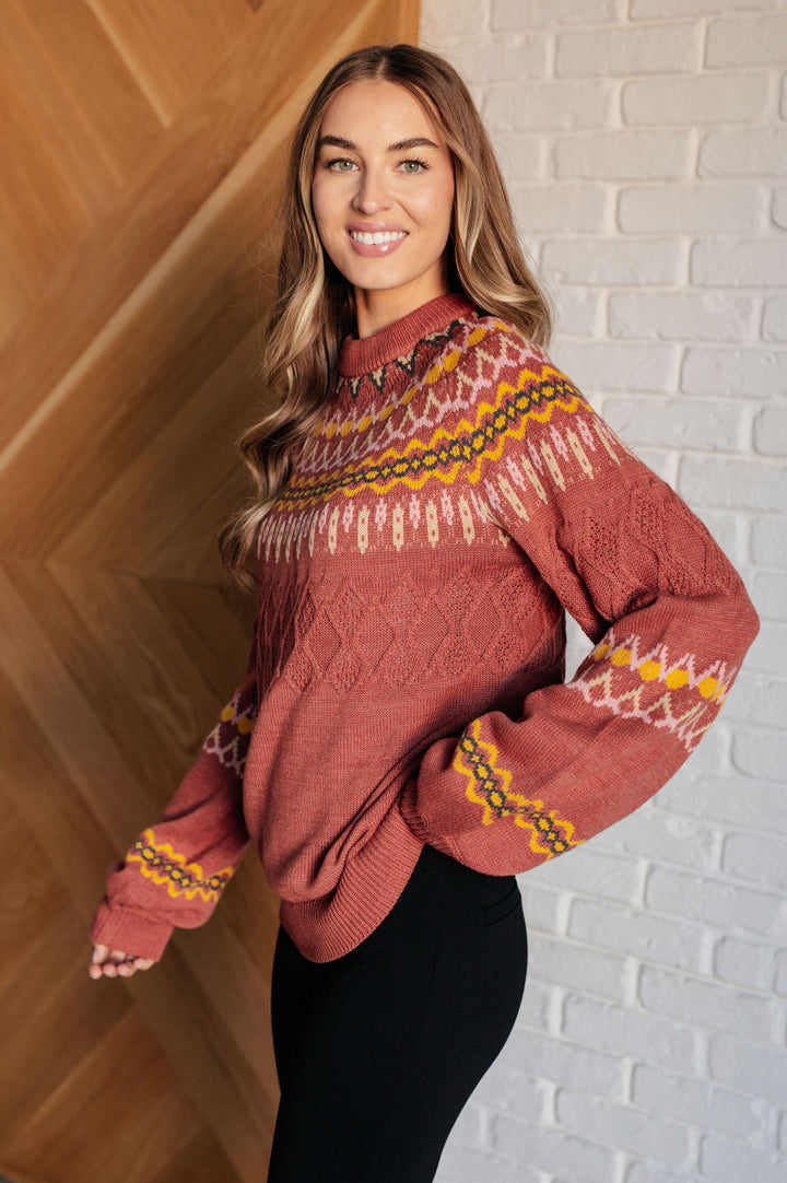 Cozy Chalet Fair Isle Sweater - Inspired Eye Boutique