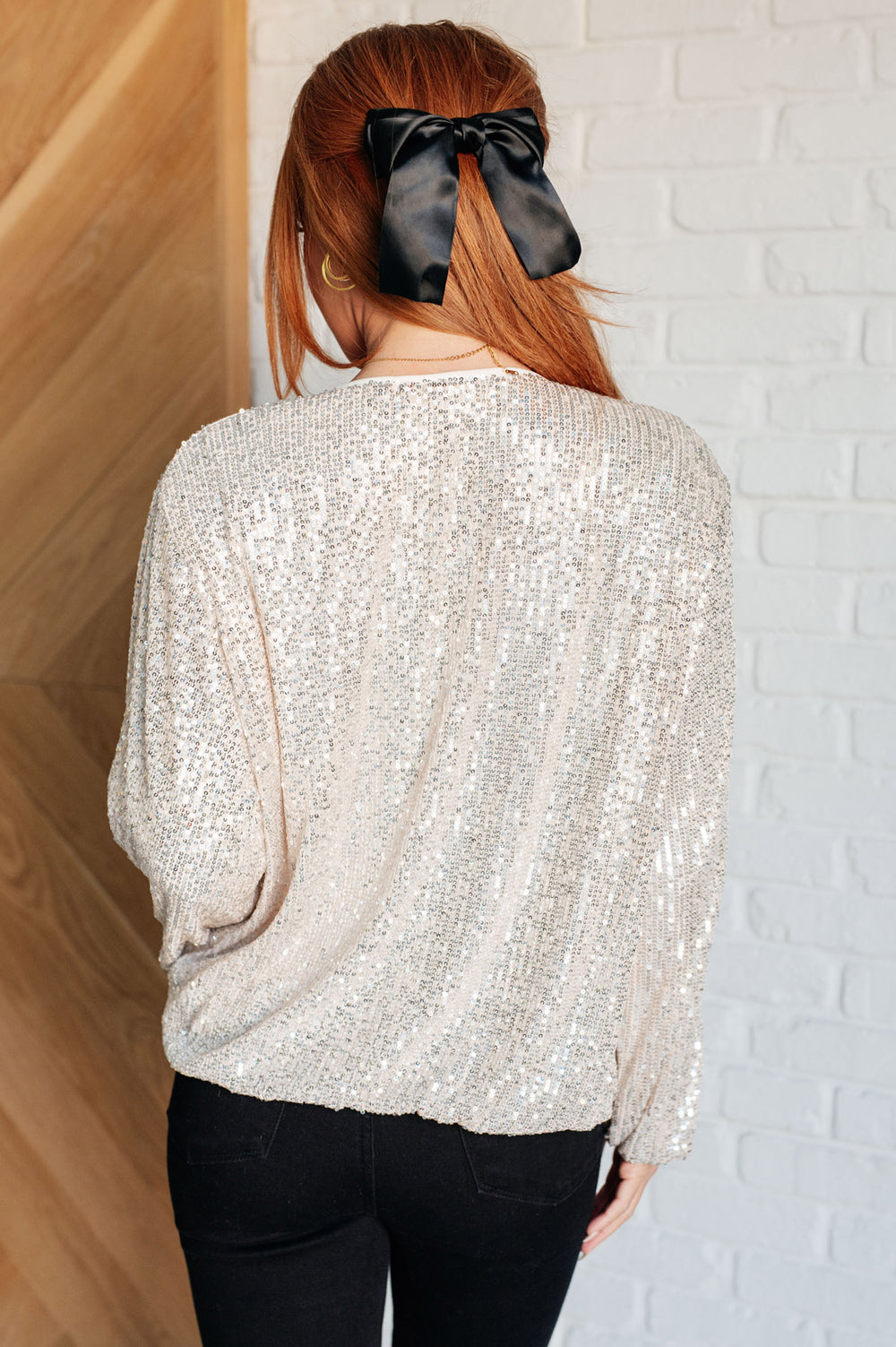 Cream Sequin Jacket - Inspired Eye Boutique