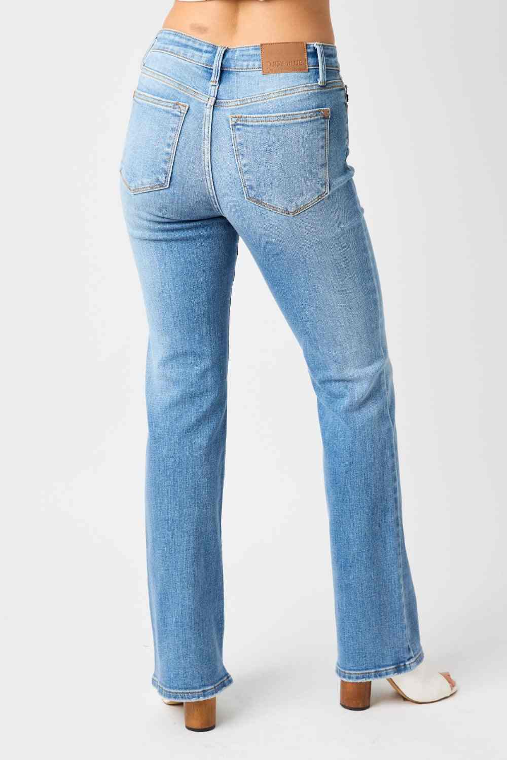 Judy Blue - Mid Rise Bootcut Jeans - Inspired Eye Boutique