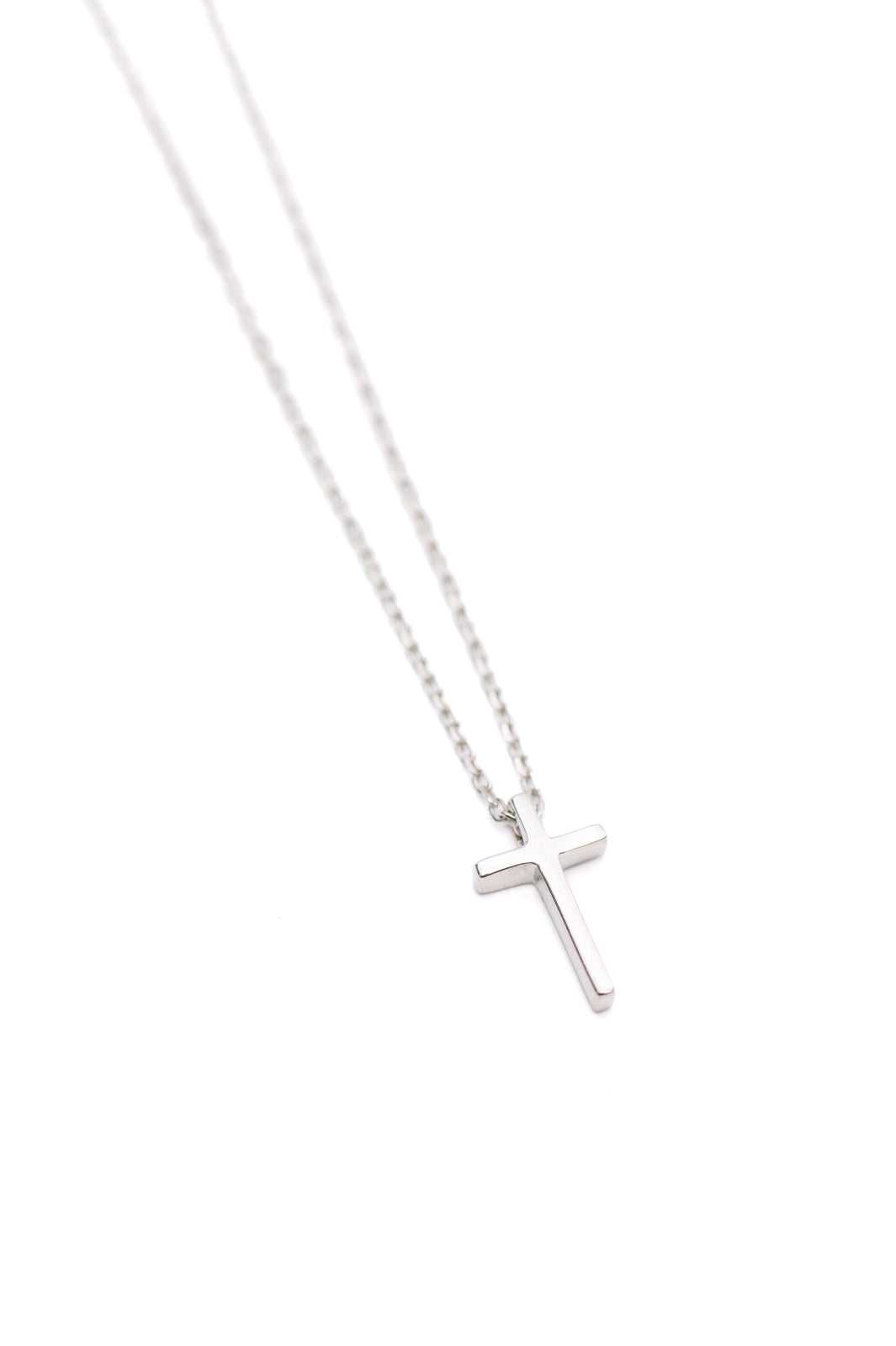 Dainty Silver Cross Necklace - Inspired Eye Boutique