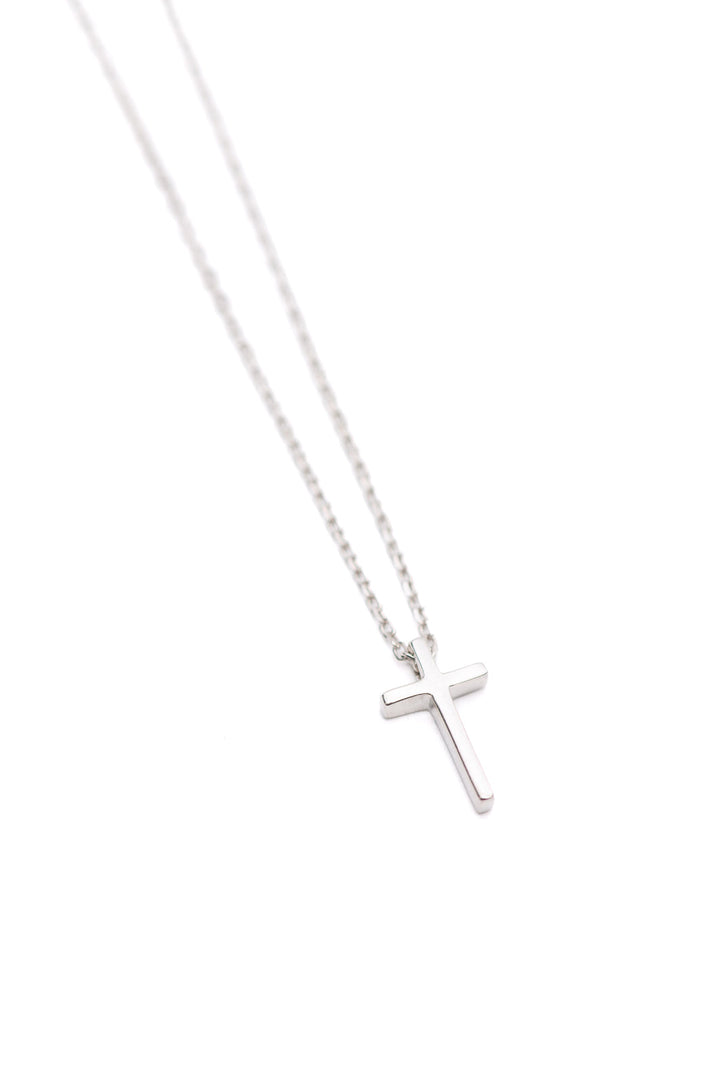 Dainty Silver Cross Necklace - Inspired Eye Boutique