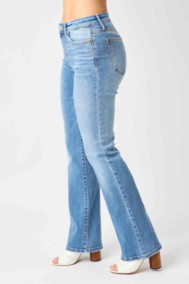 Judy Blue - Mid Rise Bootcut Jeans - Inspired Eye Boutique