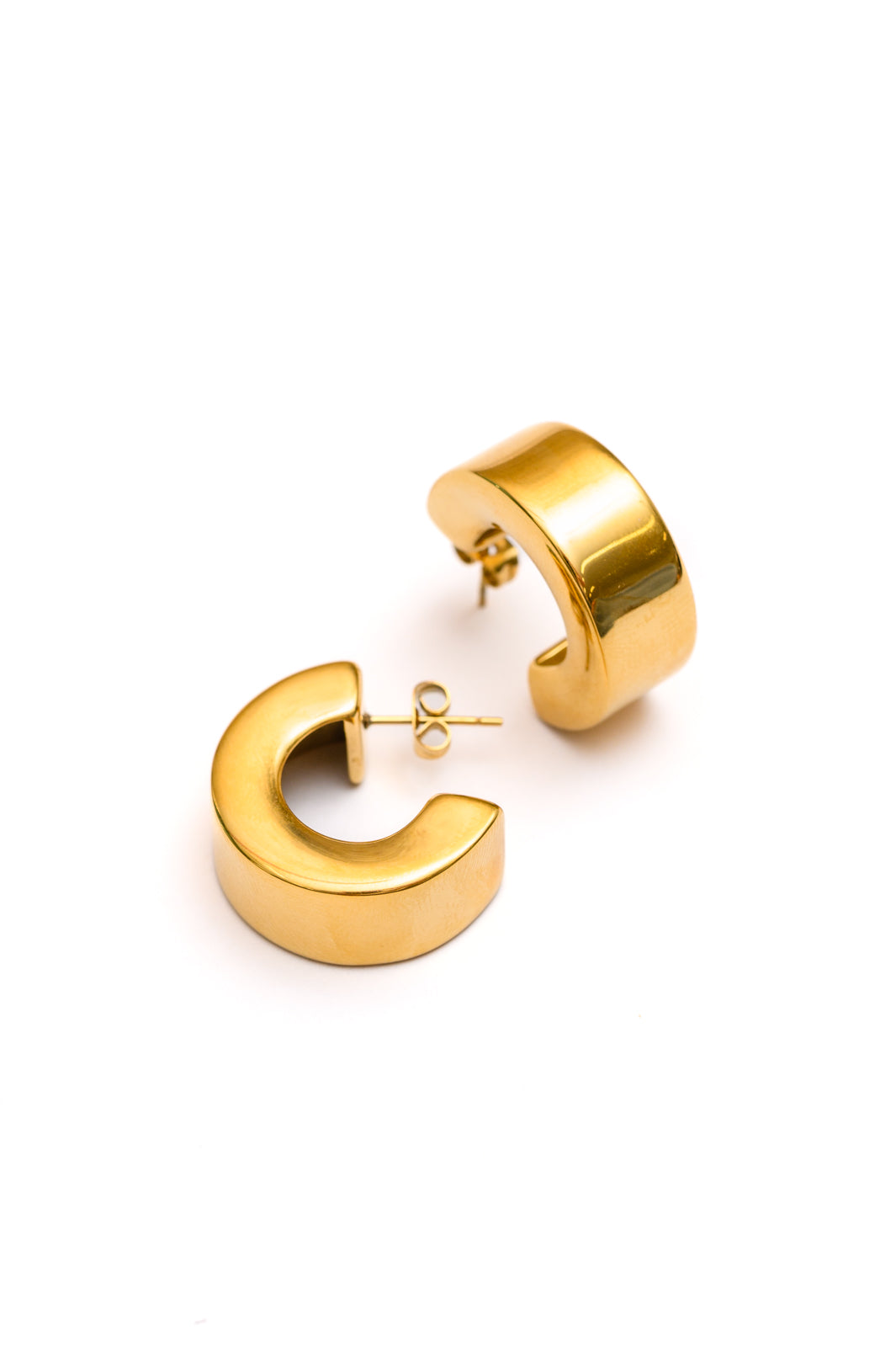 Gold Chunky Hoop Earrings - Inspired Eye Boutique