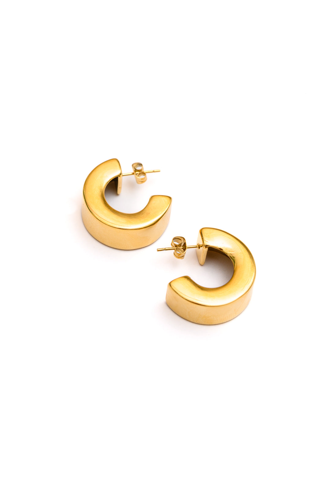 Gold Chunky Hoop Earrings - Inspired Eye Boutique