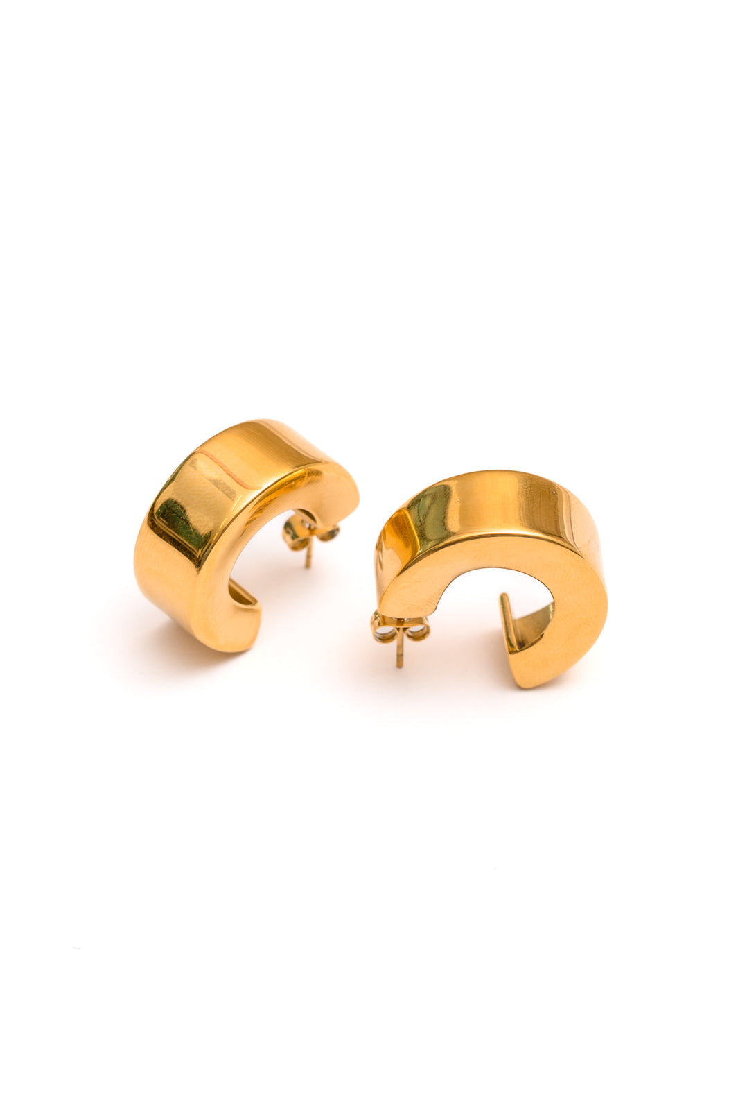 Gold Chunky Hoop Earrings - Inspired Eye Boutique