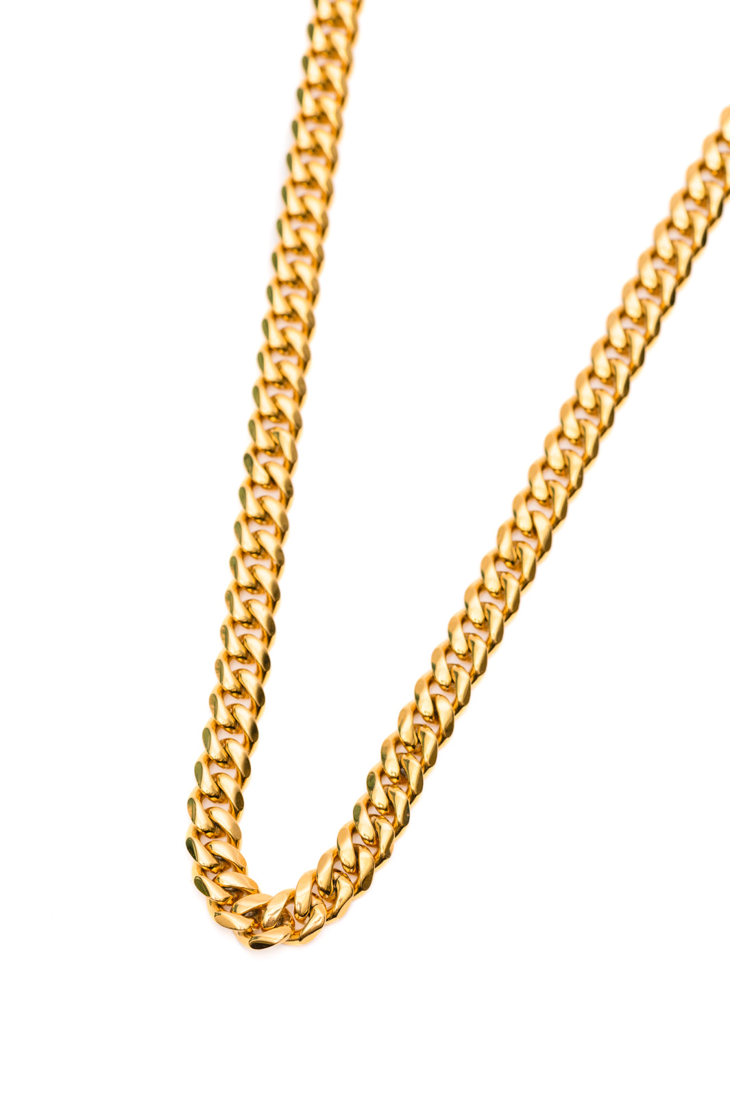 Gold Cuban Chain Necklace - Stainless Steel - Inspired Eye Boutique