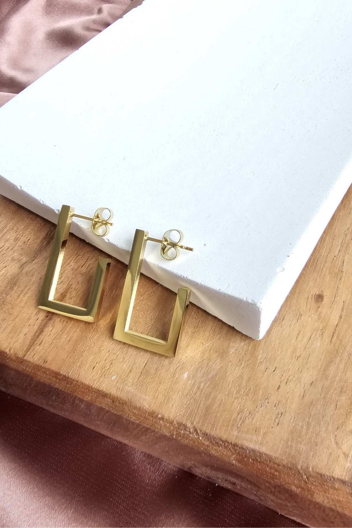 Gold Geometric Earrings - Inspired Eye Boutique