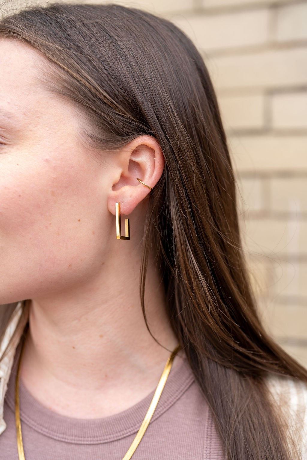 Gold Geometric Earrings - Inspired Eye Boutique