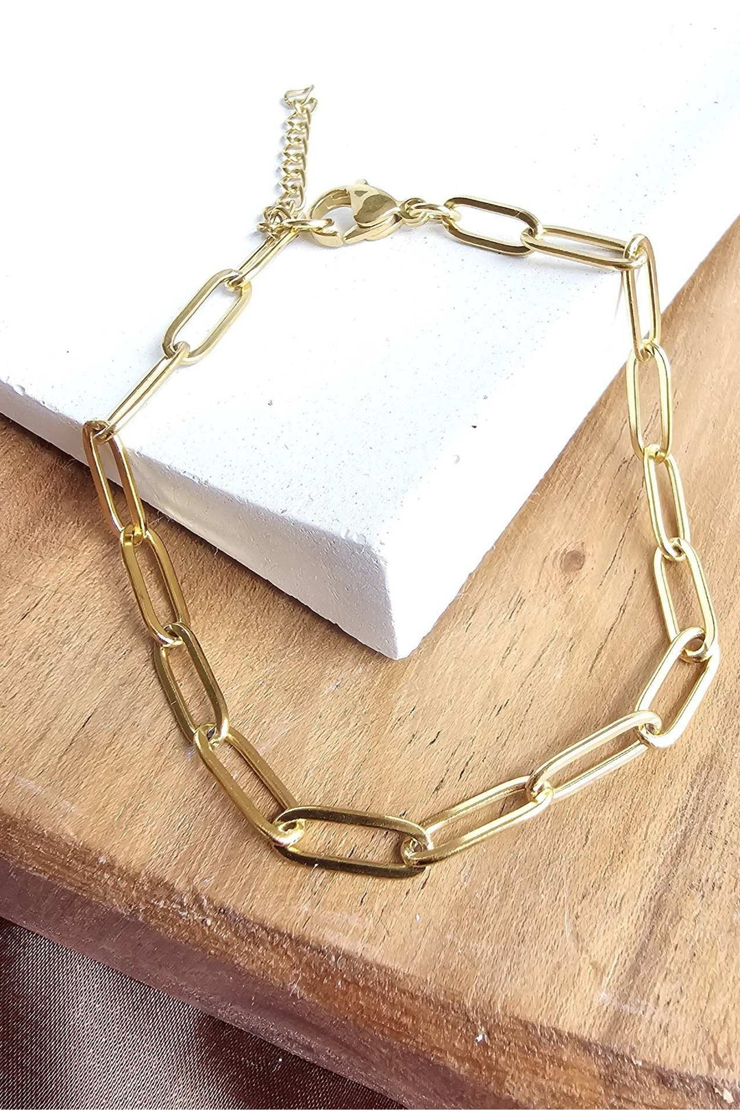 Gold Paperclip Bracelet - Inspired Eye Boutique
