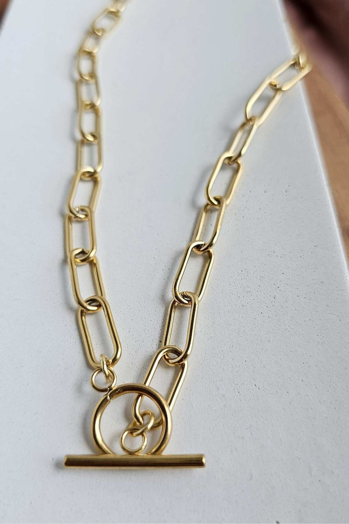 16 inch Gold Paperclip Chain - Inspired Eye Boutique