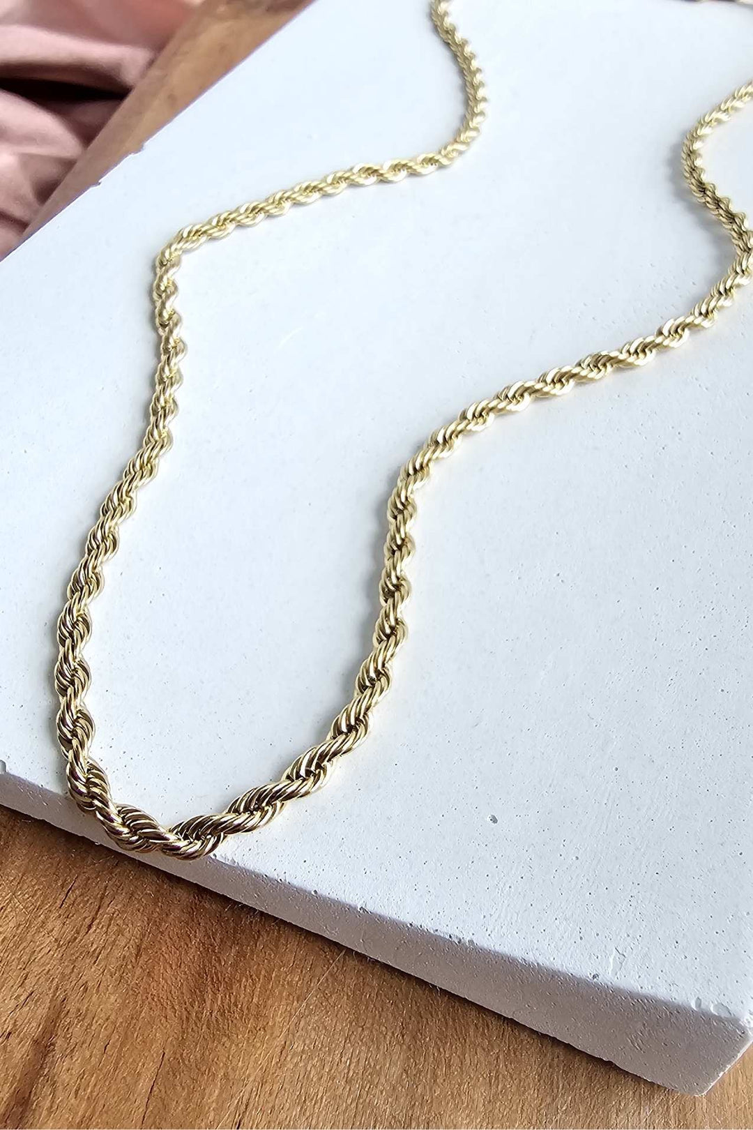 16 inch Gold Rope Chain - Inspired Eye Boutique