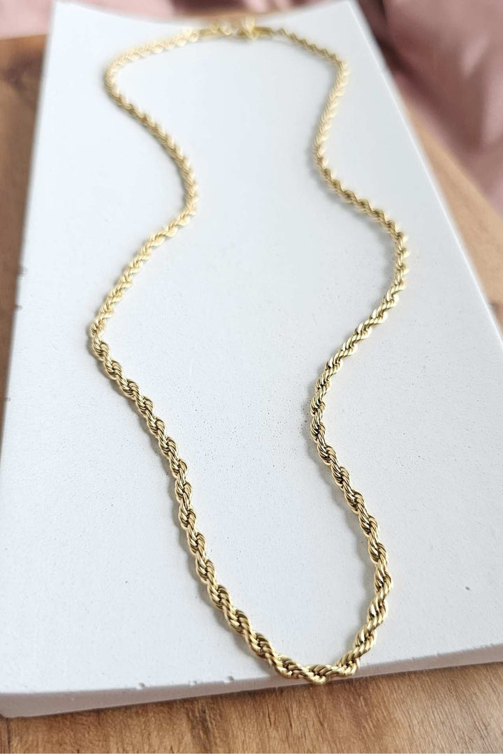 16 inch Gold Rope Chain - Inspired Eye Boutique