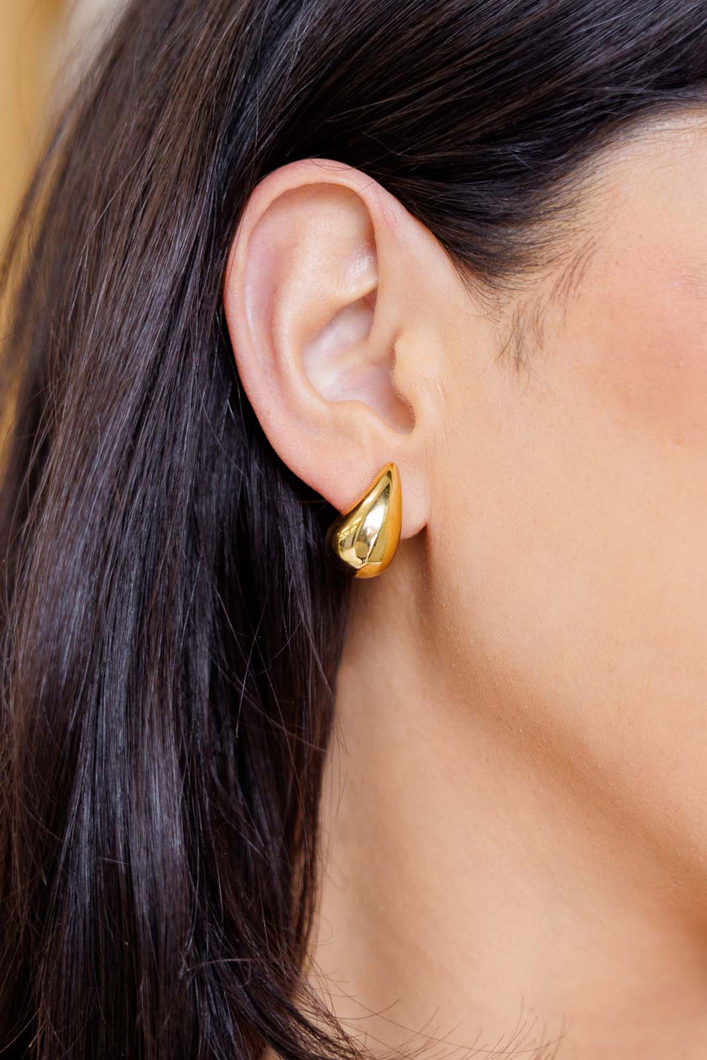 Gold Stainless Steel Teardrop Earrings - Inspired Eye Boutique