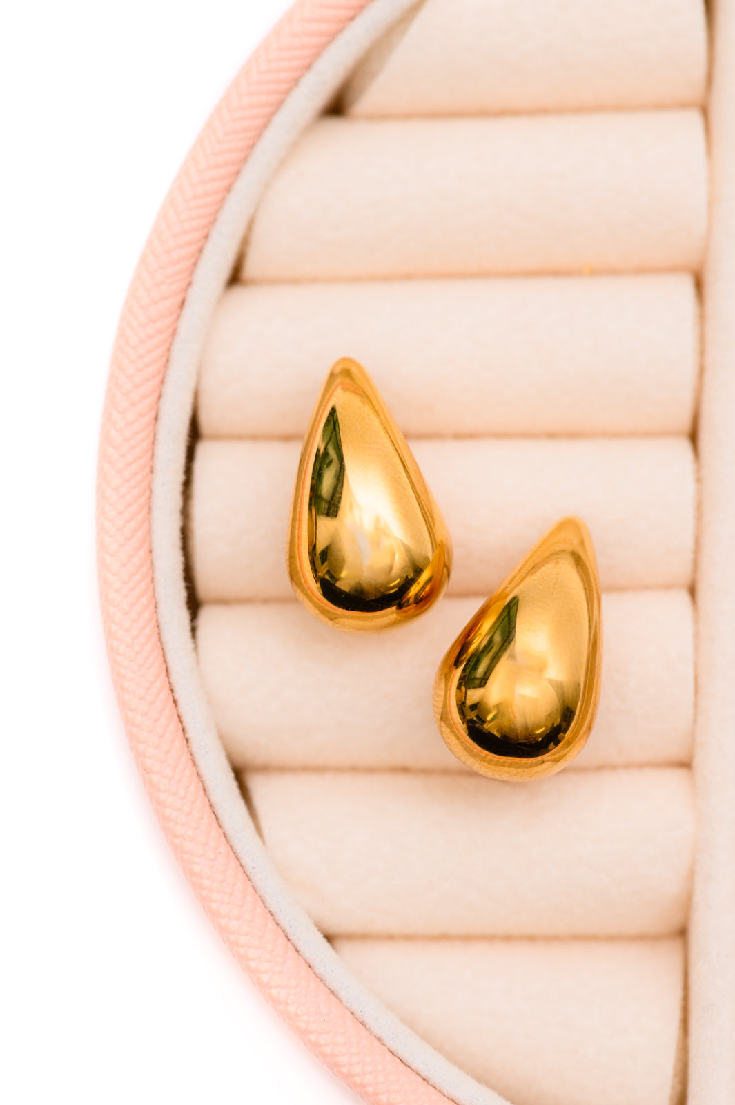 Gold Stainless Steel Teardrop Earrings - Inspired Eye Boutique