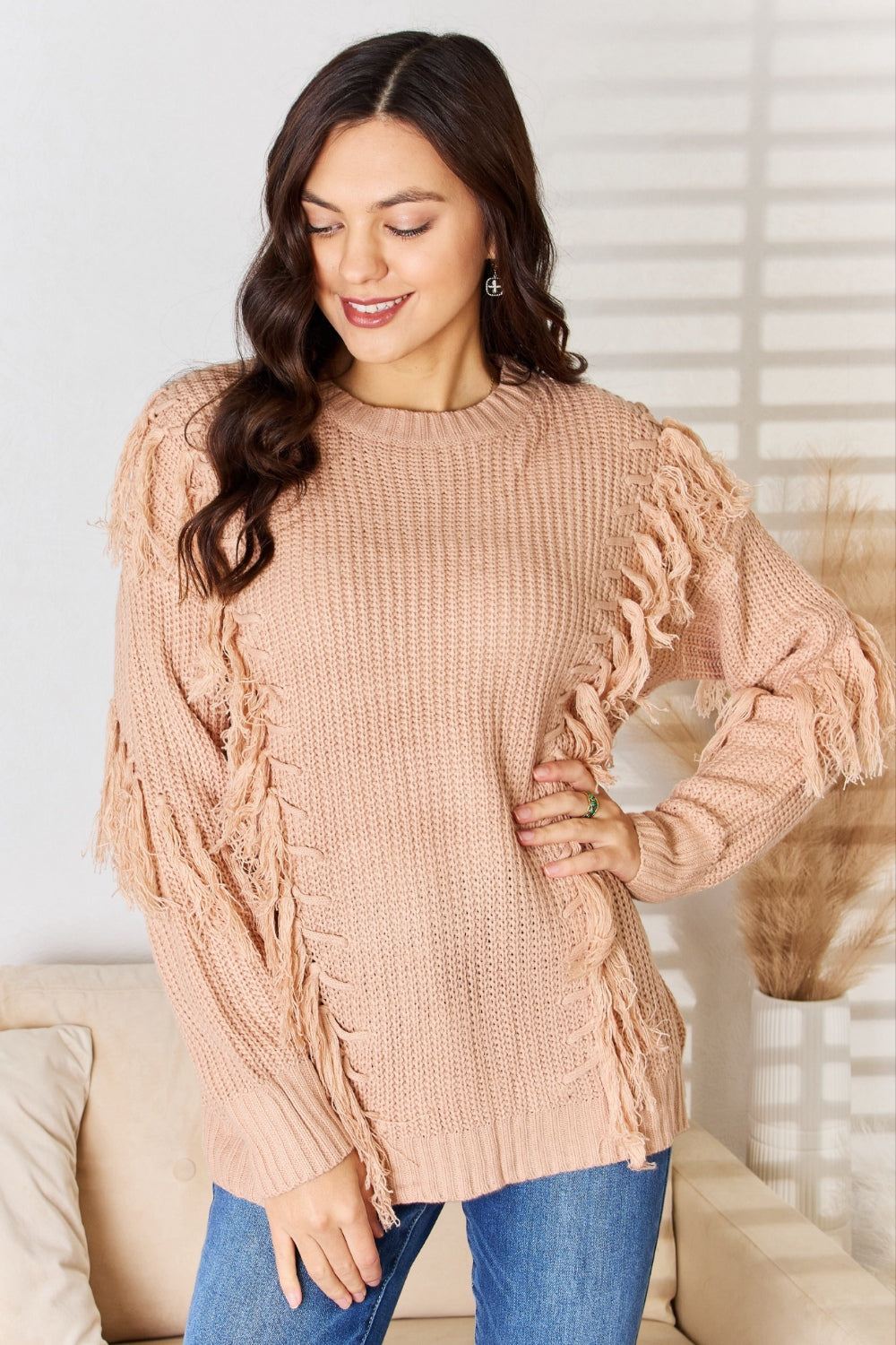 Tassel Pullover Sweater - Inspired Eye Boutique