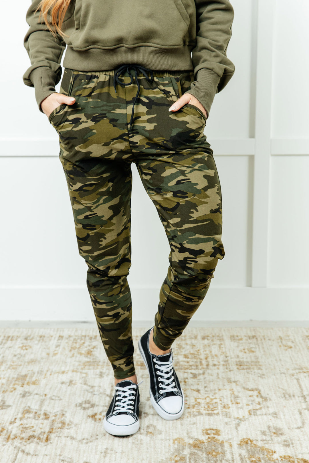 Green Camo Pajama Joggers - Inspired Eye Boutique