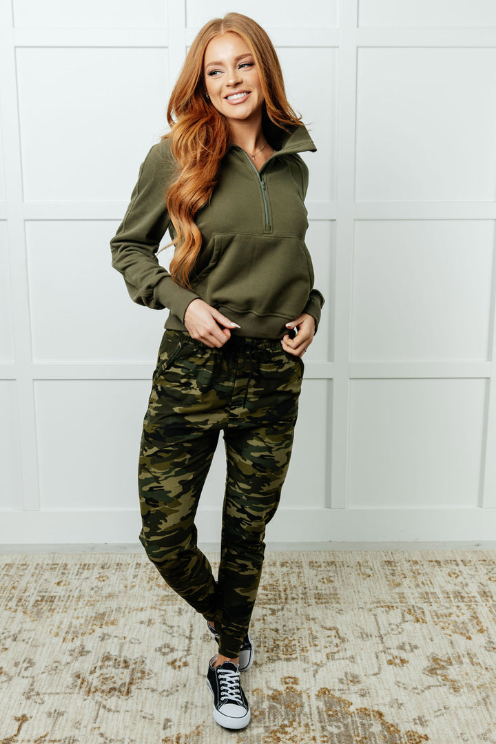 Green Camo Pajama Joggers - Inspired Eye Boutique