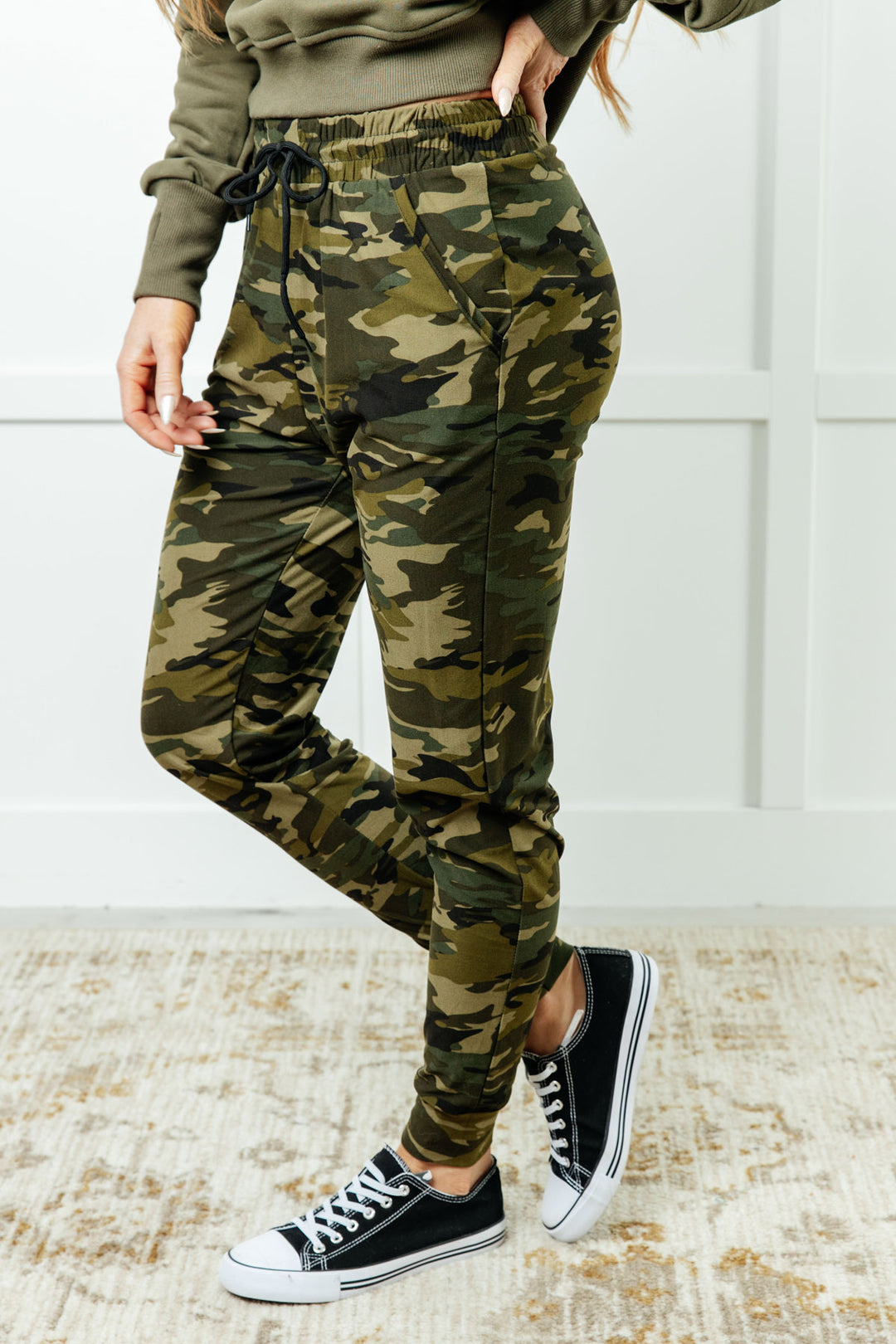 Green Camo Pajama Joggers - Inspired Eye Boutique